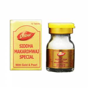 Dabur Siddha Makardhwaj Special (With Gold And Pearl) || Pack Of 10 Tabs || Useful For Heart Tonic