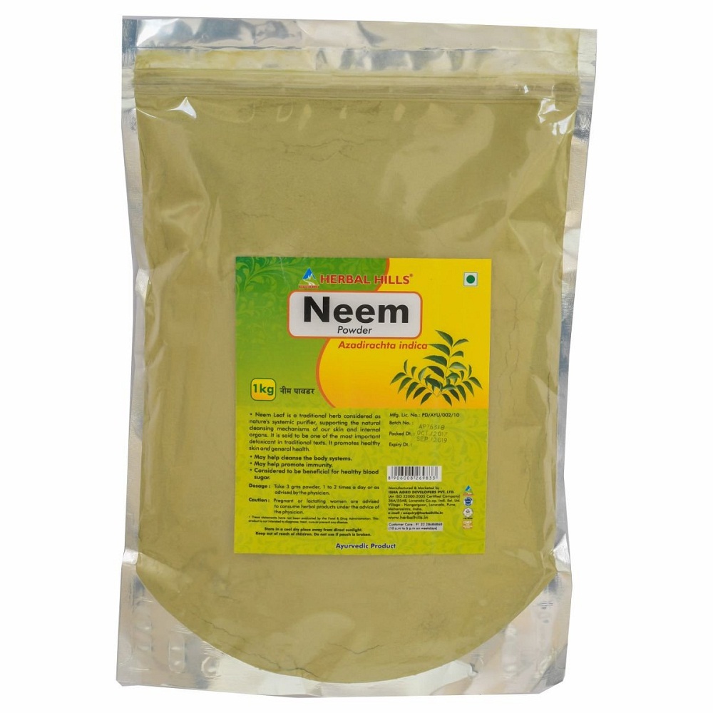 herbal Hills Neem Powder Pack of 1kg Ayubazar