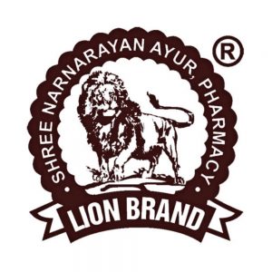 Shree Narnarayan Ayurvedic Pharmacy (Lion) Logo