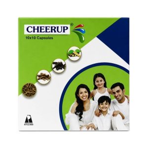 Ayulabs Cheer Up Capsule || Pack Of 100 Caps || Useful In Reducing Stress