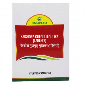Nagarjuna Ayurveda Kaishora Gulgulu Gulika || Pack Of 50 Tabs || Useful In Skin Care
