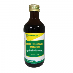 Nagarjuna Ayurveda Musaleekhadiradi Kashayam || Pack Of 200 Ml || Useful In Diabetes Support