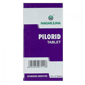 Nagarjuna Ayurveda Pilorid Tablet || Pack Of 100 Nos. || Useful In Piles Relief
