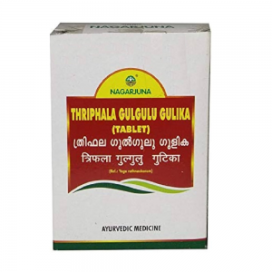 Nagarjuna Ayurveda Thriphala Gulgulu Gulika (Tablet) || Pack Of 100 Tabs || Useful For Weight Care
