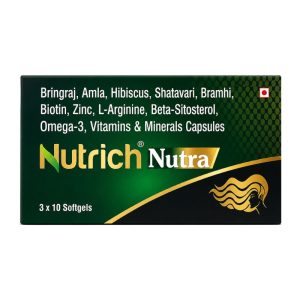 Ayulabs Nutrich Nutra Soft Gel || Pack Of 30 Soft Gels || Useful For Hair Health