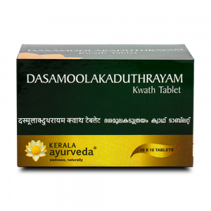 Kerala Ayurveda Dasamoola - Kaduthrayam Kwath Tablet | Pack Of 100 Tab | Treatment For Cough And Cold