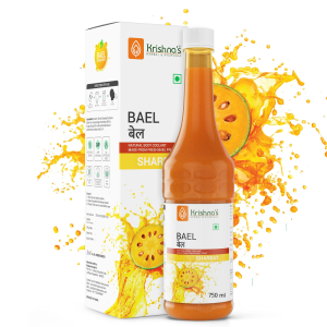 Krishna's Bael Sharbat || Pack Of 750 Ml || Useful In Cooling The Body And Providing Natural Refreshment