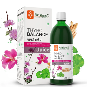 Krishna's Thyro Balance Juice || Pack Of 1000 Ml || Useful In Thyroid Care And Providing Vitamins, Minerals, And Fiber