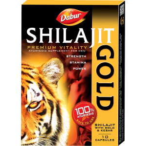 Dabur Shilajit Gold Capsule || Pack Of 10 Caps || Useful For Strength