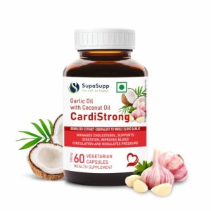 Sri Sri Cardi Strong Garlic With Coconut || Pack Of 500 Mg || Useful In Cholesterol