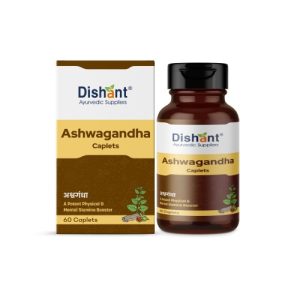 Dishant Ayurvedic Ashwagandha Caplets || Pack Of 60 Caps || Useful In Reducing Stress