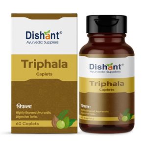 Dishant Ayurvedic Triphala Caplets || Pack Of 120 Caps || Useful For Digestive Health