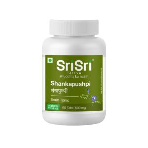 Sri Sri Shankapushpi Tablet || Pack Of 60 Tabs || Useful For Brain Tonic
