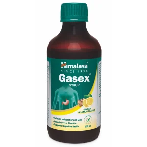 Himalaya Gasex Syrup (Ginger Lemon) || Pack Of 200 Ml || Useful For Gas Relief