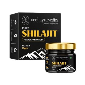Neel Ayurvedics Shilajit Resin || Pack Of 15 Gms || Useful For Male Vitality